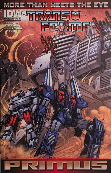 TRANSFORMERS MORE THAN MEETS THE EYE ANNUAL 2012 SALGADO RETAILER INCENTIVE COVER