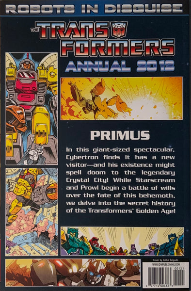 TRANSFORMERS ROBOTS IN DISGUISE ANNUAL 2012 SALGADO RETAILER INCENTIVE COVER