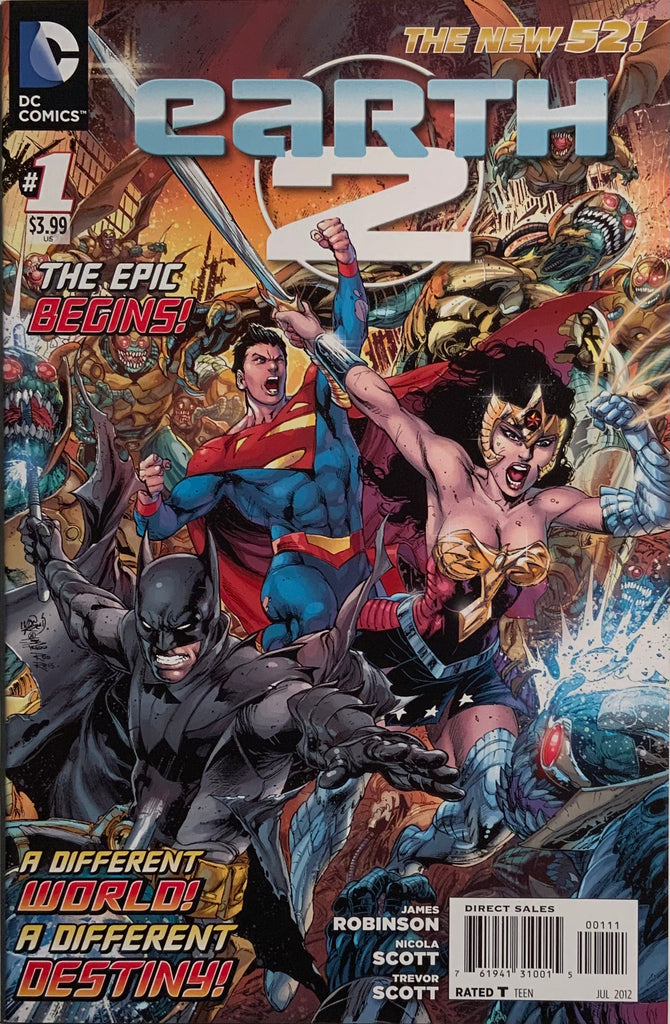 EARTH 2 # 1 (THE NEW 52) FIRST PRINTING