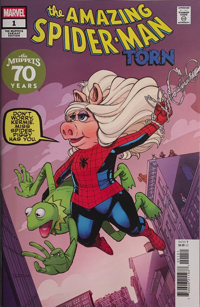 AMAZING SPIDER-MAN : TORN # 1 GARRON MUPPETS VARIANT COVER