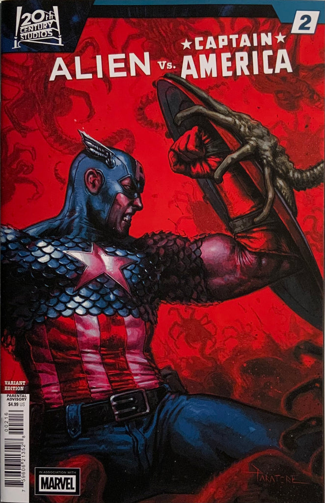 ALIEN VS CAPTAIN AMERICA #2 PARATORE 1:25 VARIANT COVER
