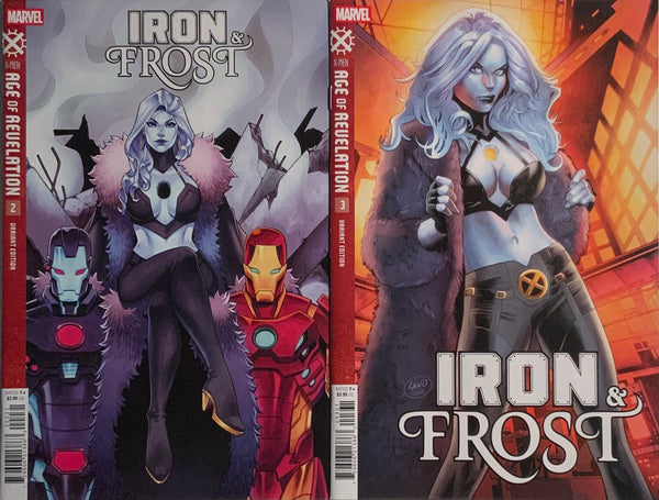 X-MEN : AGE OF REVELATION : IRON & FROST # 1 - 3 SET VARIANT COVERS