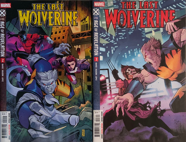 X-MEN : AGE OF REVELATION : THE LAST WOLVERINE # 1 - 3 SET