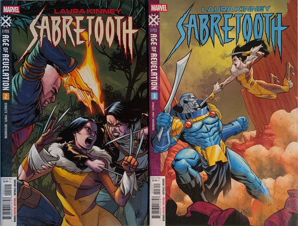 X-MEN : AGE OF REVELATION : LAURA KINNEY SABRETOOTH #1 - 3 SET