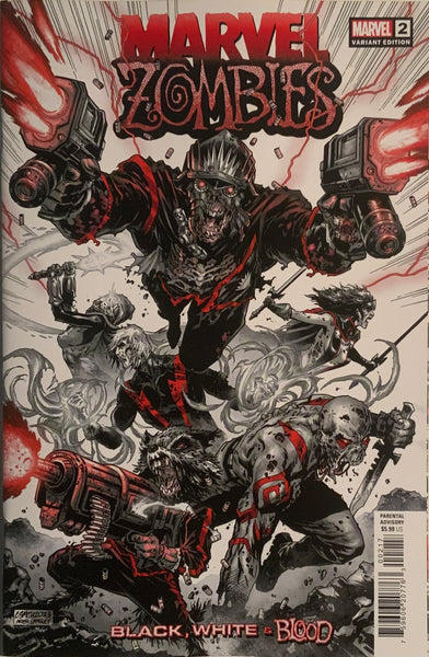 MARVEL ZOMBIES BLACK WHITE & BLOOD # 2 SMITH 1:10 VARIANT COVER