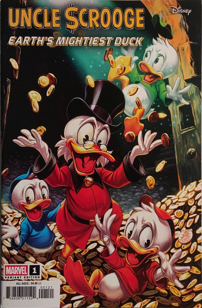 UNCLE SCROOGE EARTH’S MIGHTIEST DUCK # 1 BROOKS VARIANT COVER