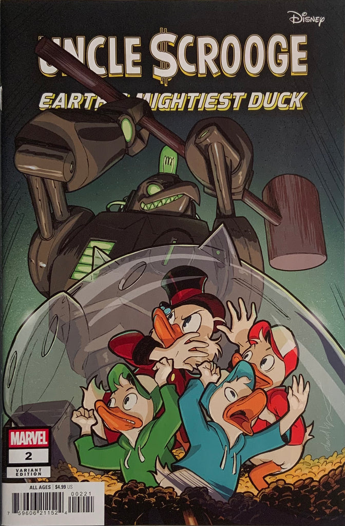 UNCLE SCROOGE EARTH’S MIGHTIEST DUCK # 2 LOPEZ VARIANT COVER