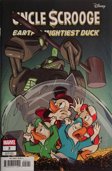 UNCLE SCROOGE EARTH’S MIGHTIEST DUCK # 2 LOPEZ VARIANT COVER