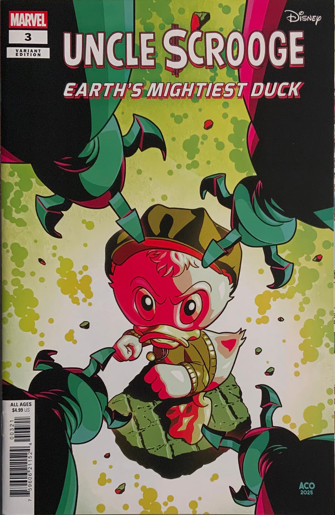 UNCLE SCROOGE EARTH’S MIGHTIEST DUCK # 3 ACO VARIANT COVER