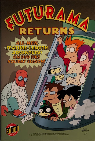 FUTURAMA RETURNS MINI PROMOTIONAL COMIC