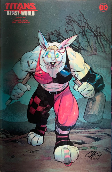 TITANS : BEAST WORLD # 1 - 6 SET OF LENTICULAR VARIANT COVERS