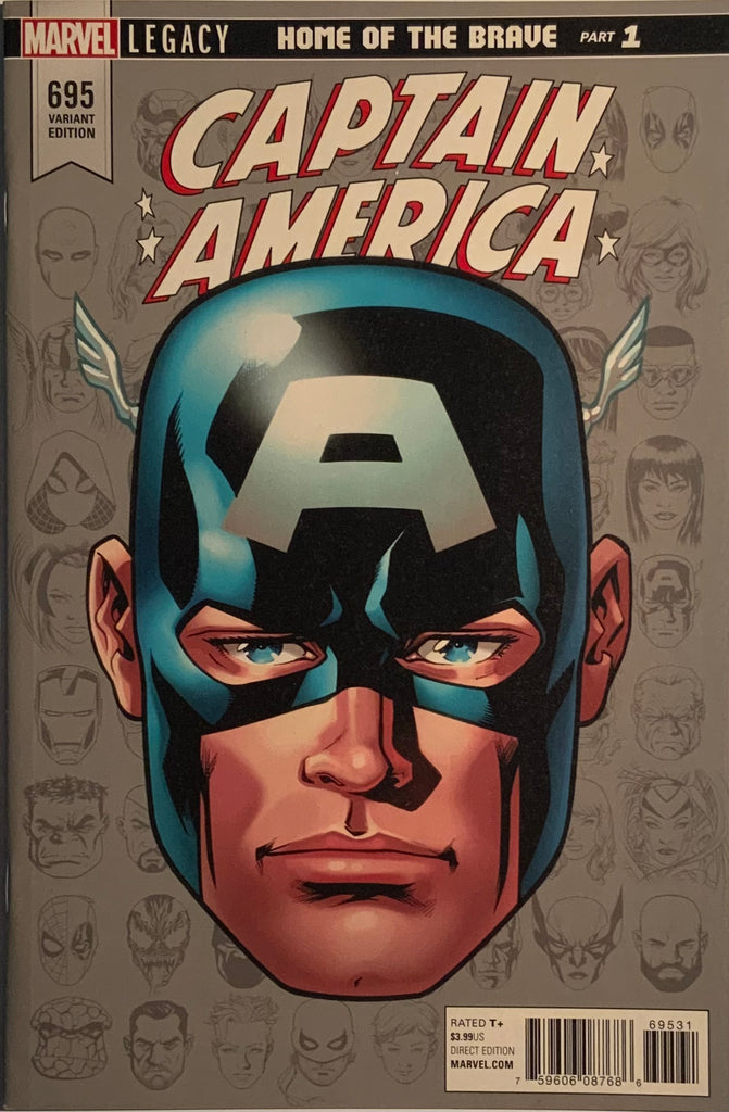 CAPTAIN AMERICA # 695 McKONE 1:10 HEADSHOT VARIANT COVER