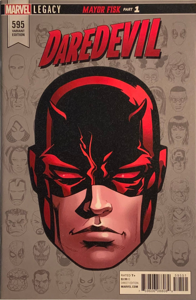 DAREDEVIL (2018-2019) #595 McKONE 1:10 HEADSHOT VARIANT COVER