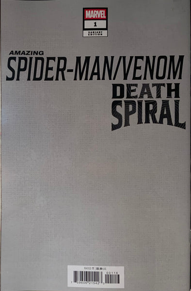 AMAZING SPIDER-MAN / VENOM : DEATH SPIRAL # 1 STONEHOUSE 1:50 VIRGIN VARIANT COVER