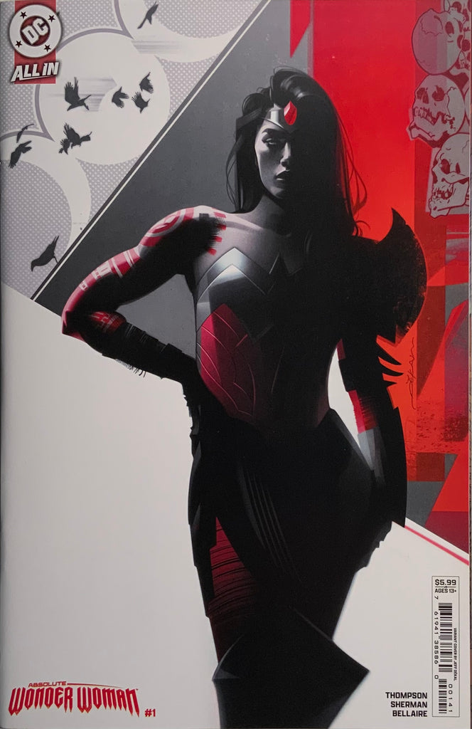 ABSOLUTE WONDER WOMAN # 1 DEKAL VARIANT COVER FIRST PRINTING