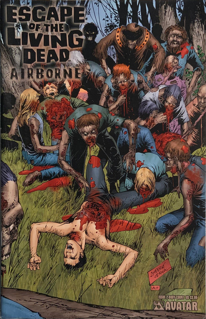 ESCAPE OF THE LIVING DEAD : AIRBORNE # 2 BODY COUNT COVER