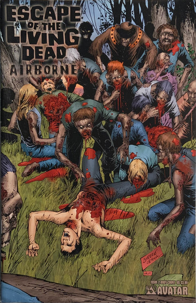 ESCAPE OF THE LIVING DEAD : AIRBORNE # 2 BODY COUNT COVER