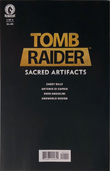 TOMB RAIDER : SACRED ARTIFACTS # 1 CLARKE RETAILER VIRGIN VARIANT COVER