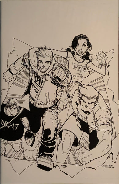 FANBOYS VS ZOMBIES # 2 RAMOS 1:30 SKETCH VARIANT COVER