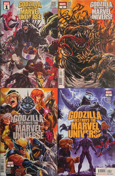 GODZILLA DESTROYS THE MARVEL UNIVERSE # 1 - 5 SET