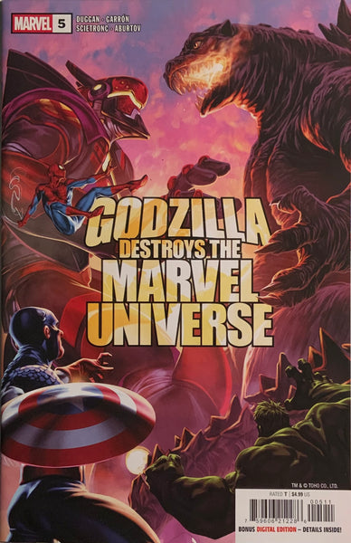 GODZILLA DESTROYS THE MARVEL UNIVERSE # 1 - 5 SET