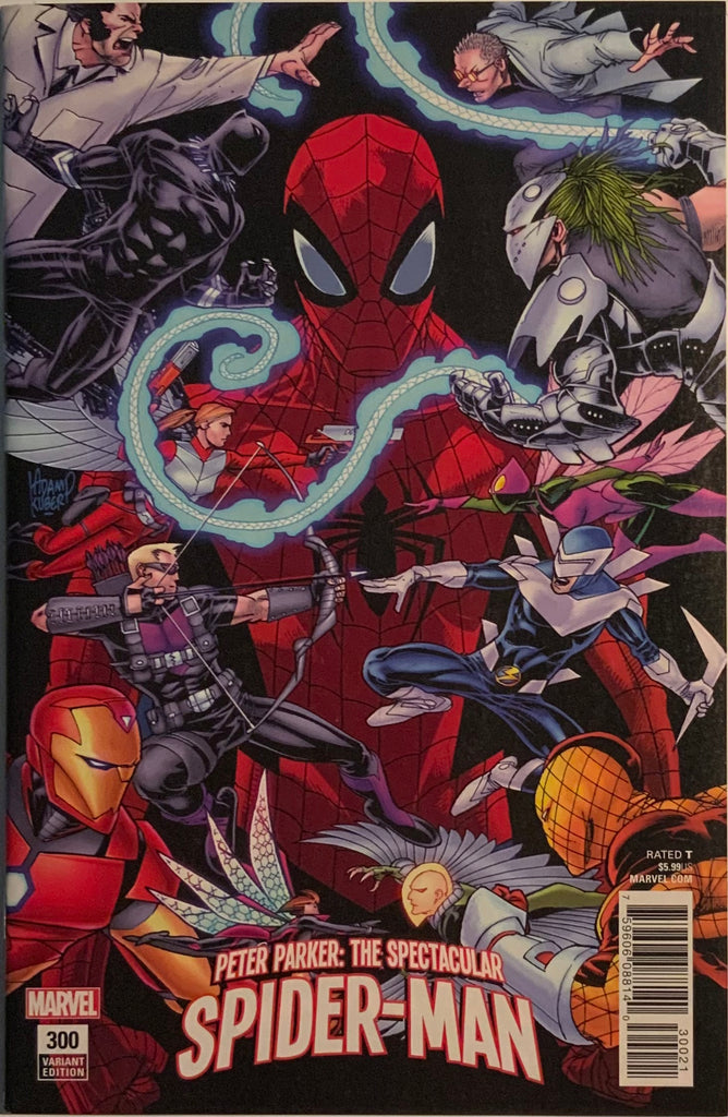 PETER PARKER THE SPECTACULAR SPIDER-MAN (2017-2019) # 300 KUBERT 1:25 VARIANT COVER