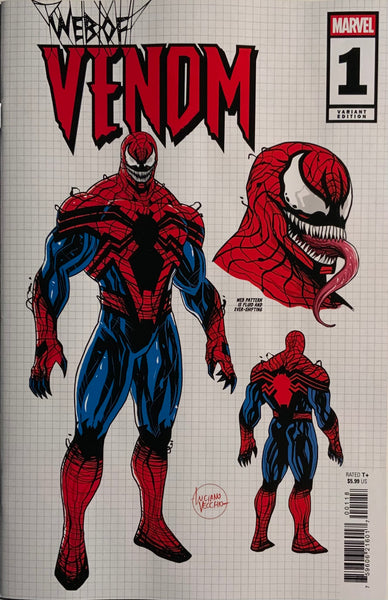 WEB OF VENOM # 1 VECCHIO 1:10 DESIGN VARIANT COVER