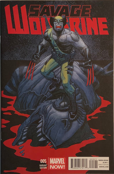 SAVAGE WOLVERINE # 5 JOHNSON 1:50 VARIANT COVER