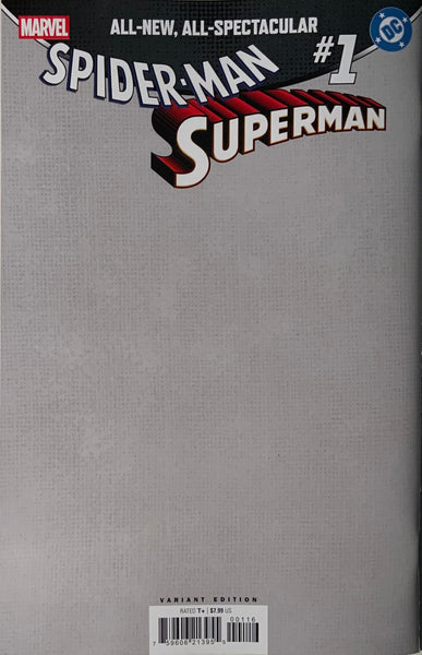 SPIDER-MAN / SUPERMAN # 1 TALAVERA 1:100 VIRGIN VARIANT COVER