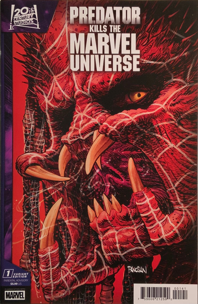 PREDATOR KILLS THE MARVEL UNIVERSE # 1 PANOSIAN VARIANT COVER