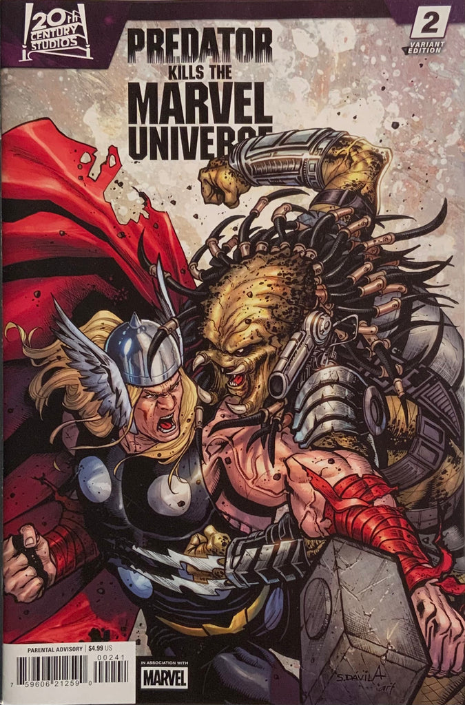 PREDATOR KILLS THE MARVEL UNIVERSE # 2 DAVILA VARIANT COVER