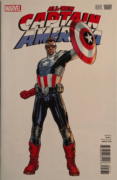 ALL-NEW CAPTAIN AMERICA #1 PICHELLI 1:25 VARIANT COVER FIRST SOLO SAM WILSON AS CAPTAIN AMERICA SERIES