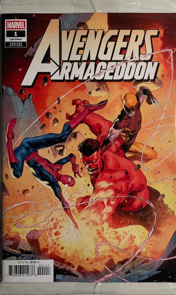 AVENGERS : ARMAGEDDON #1 OPENA 1:25 VARIANT COVER (WITH MAGIC THE GATHERING CARD)