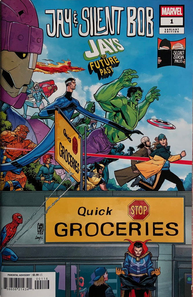 JAY & SILENT BOB : JAYS OF FUTURE PAST # 1 CAMUNCOLI 1:25 VARIANT COVER