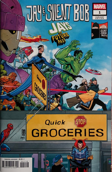 JAY & SILENT BOB : JAYS OF FUTURE PAST # 1 CAMUNCOLI 1:25 VARIANT COVER