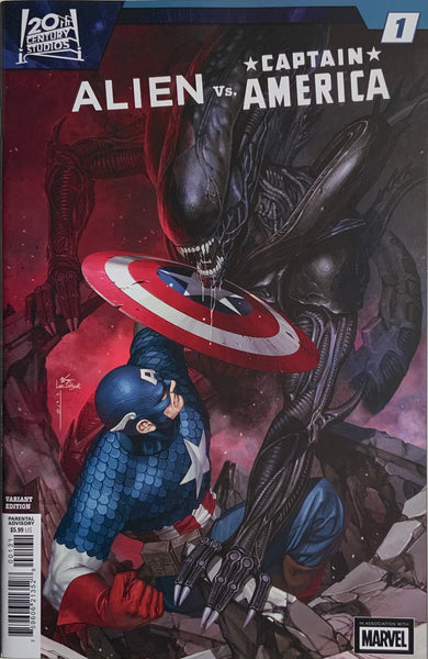ALIEN VS CAPTAIN AMERICA #1 INHYUK LEE VARIANT COVER