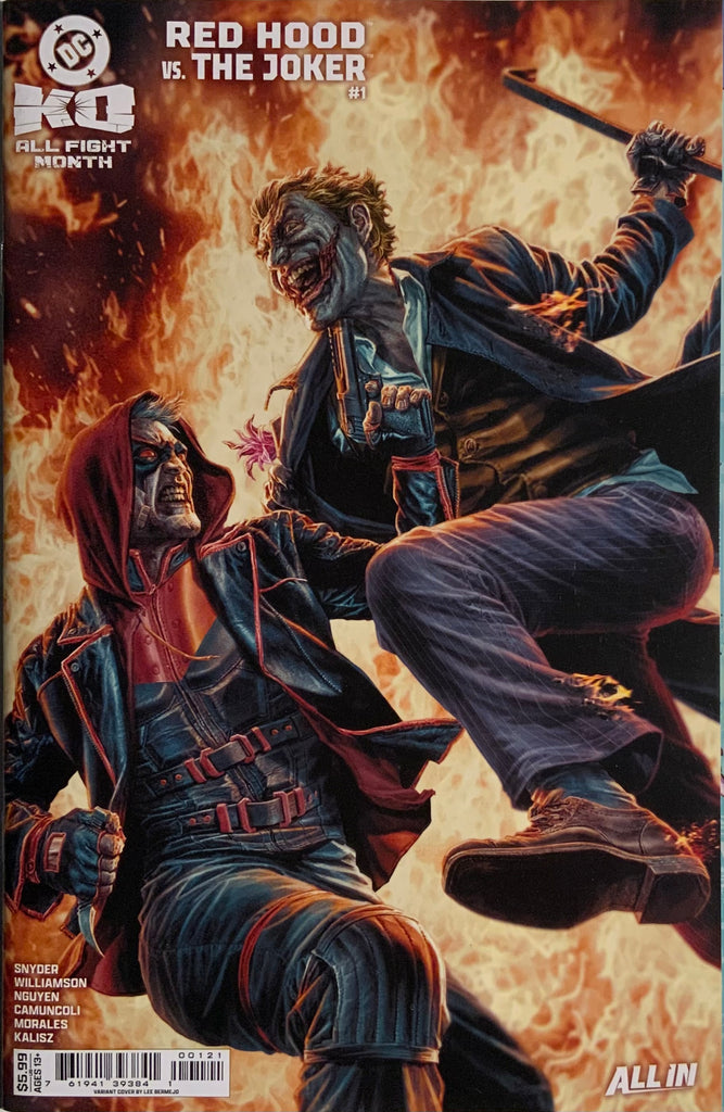 DC K.O. RED HOOD VS THE JOKER # 1 BERMEJO VARIANT COVER