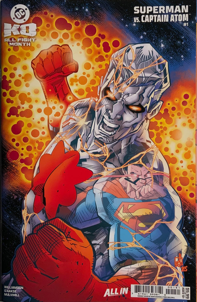 DC K.O. SUPERMAN VS CAPTAIN ATOM # 1 IZAAKSE VARIANT COVER