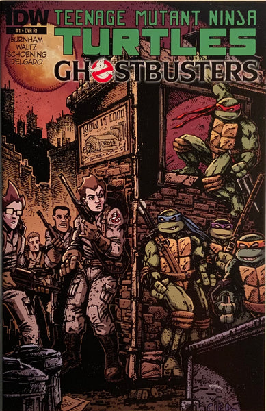 TEENAGE MUTANT NINJA TURTLES / GHOSTBUSTERS # 1 EASTMAN 1:10 VARIANT COVER