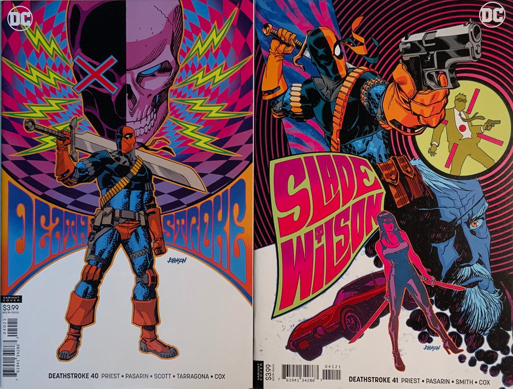 DEATHSTROKE (2016-2020) #40 & #41 JOHNSON VARIANT COVERS