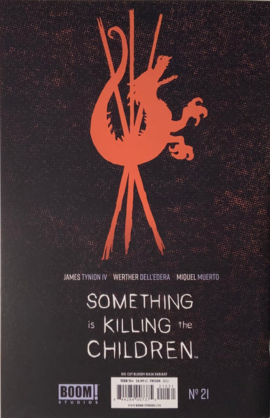 SOMETHING IS KILLING THE CHILDREN #21 FRISON DIE-CUT BLOODY MASK VARIANT