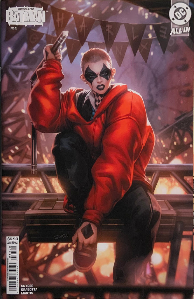 ABSOLUTE BATMAN #14 CHEW VARIANT COVER INTRODUCTION OF HARLEY QUINN