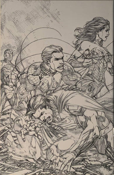 JUSTICE LEAGUE (THE NEW 52) #19 REIS 1:100 SKETCH VARIANT COVER