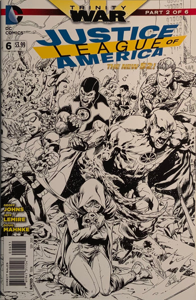 JUSTICE LEAGUE OF AMERICA (THE NEW 52) # 6 REIS 1:100 SKETCH VARIANT COVER