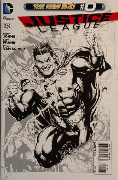JUSTICE LEAGUE (THE NEW 52) # 0 FRANK 1:100 SKETCH VARIANT COVER