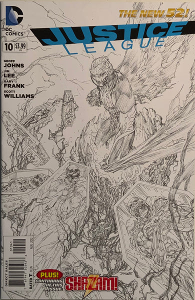 JUSTICE LEAGUE (THE NEW 52) #10 JIM LEE 1:100 SKETCH VARIANT COVER