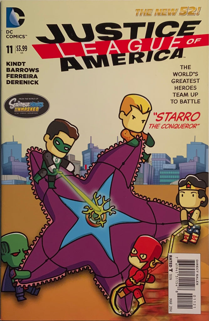 JUSTICE LEAGUE OF AMERICA (THE NEW 52) #11 1:25 SCRIBBLENAUTS VARIANT COVER