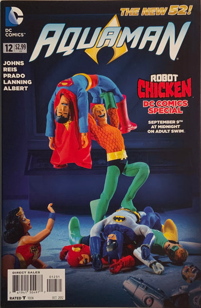 AQUAMAN (NEW 52) #12 1:10 ROBOT CHICKEN VARIANT COVER