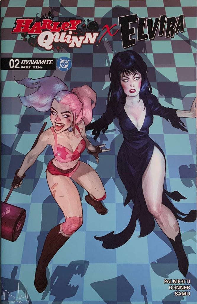 HARLEY QUINN X ELVIRA # 2 CALDWELL VARIANT COVER