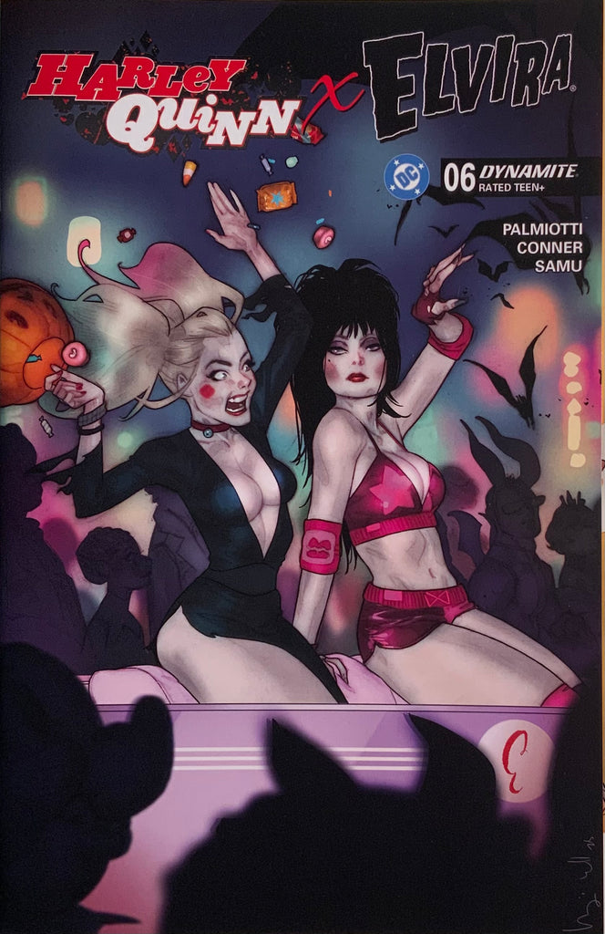 HARLEY QUINN X ELVIRA # 6 CALDWELL VARIANT COVER